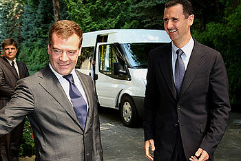 English: SOCHI. With President of Syria Bashar...