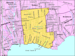 U.S. Census map of East Patchogue.