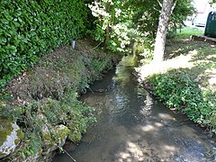 Au pont de la RD 15 à Lunas.