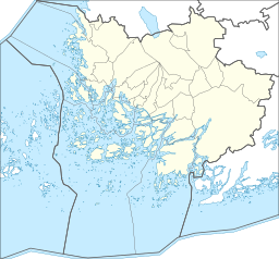 Aura stationssamhälles läge i Egentliga Finland