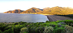 Vue du golfe de Galéria.