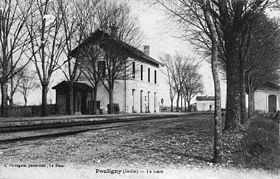 La gare vers 1900.