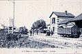 La gare de Ploudalmézeau vers 1910.