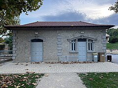 La gare de Salles-Arbuissonnas-en-Beaujolais.