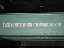 Todo mundo é irlandês em 17 de março