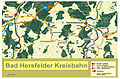 Karte der ehemaligen Hersfelder Kreisbahn