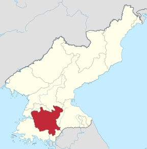 Poziția localității Provincia Hwanghae de Nord