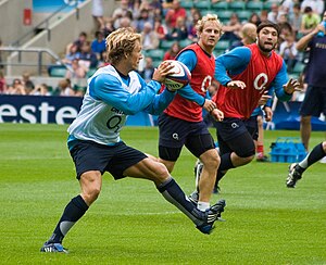 Jonny Wilkinson à l'entraînement avec le XV de...