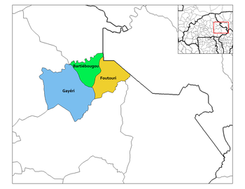 Foutouri Department location in the province