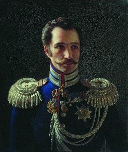 Портрет шефа жандармов Леонтия Дубельта, 1842—1844. Государственный Литературный музей, Москва.