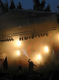 Lordi on stage at Ruisrock