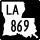 Louisiana Highway 869 marker
