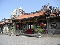 Lungshan Temple was extensively damaged by the raid and ensuing fire Lungshan temple taipei taiwan.jpg