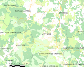 Poziția localității La Panouse