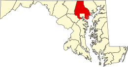 Contea di Baltimora – Mappa