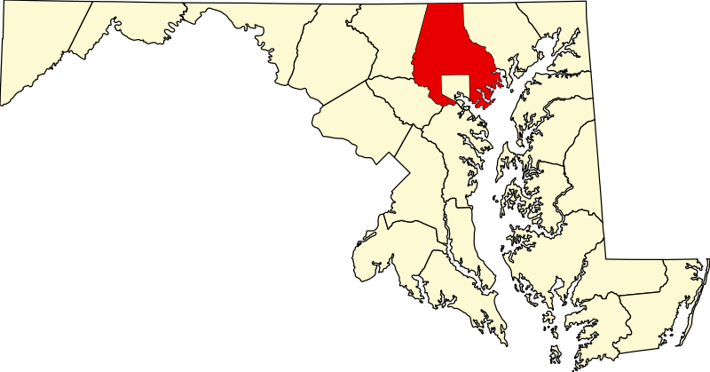 United States Map Baltimore