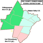  Mapo de Pike Distrikta Pensilvania Lernejo Districts.png <br/>