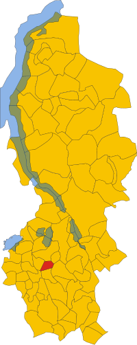 Map of comune of Dolzago (province of Lecco, region Lombardy, Italy).svg