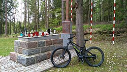 Memorial at the site of German massacres of Poles carried out in 1939