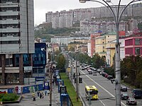 Pogled na Murmansk, centar grada