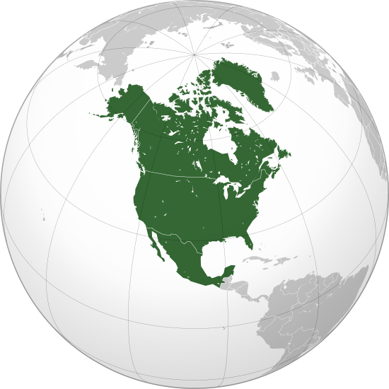 Archivo:North America (orthographic projection).svg