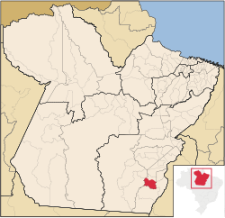 Localização de Redenção no Pará