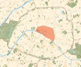 I settore di Parigi – Localizzazione