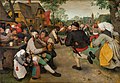 Danza nel villaggio. Paesi Bassi, XVI secolo