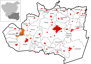 Poziția localității Peckfitz