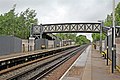 The platforms and footbridge.