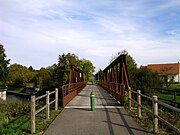Voormalige spoorbrug over het Marne-Rijnkanaal