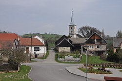 View towards the Evangelical church