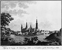 Prospect af det Kongellige Slot Frederichsborg i Siælland, 1804