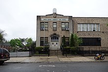 The former Queens of Peace school, now used by the North Queens Community High School. Queen of Peace Qns td (2019-05-05) 07 - North Queens Community HS.jpg