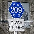 愛知県道209号標識（水無瀬町内）