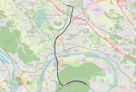 Spoorlijn Achères - Pontoise op de kaart
