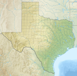 Location of Falcon International Reservoir in Texas, USA.