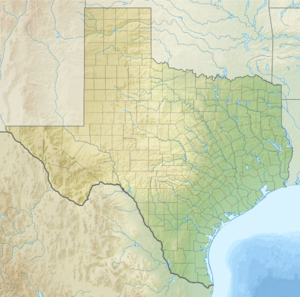 Map showing the location of Lower Rio Grande Valley National Wildlife Refuge