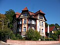 Villa Planitz, mit Sitznischenportal und Einfriedung