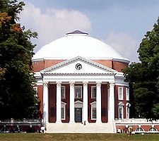 The University of Virginia, designed and founded by Thomas Jefferson, is one of 19 World Heritage Sites in the United States and one of many highly regarded universities supported by the state level of government.
