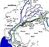 सरस्वती नदी का मानचित्र