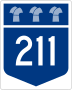 Highway 211 marker