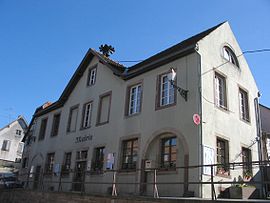 The town hall in Scharrachbergheim