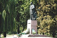 Cerflun Taras Shevchenko yn Schpola, Ukraine