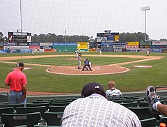 Arthur W. Perdue Stadium, home of the Delmarva Shorebirds Minor League baseball team Shorebirdsgame.jpg