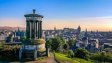 Edinburgh, the 13th-largest financial centre in the world and 4th largest in Europe in 2020 Skyline of Edinburgh.jpg