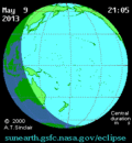 Miniatura para Eclipse solar del 10 de mayo de 2013