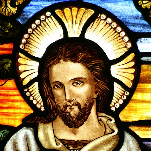 File:StJohnsAshfield StainedGlass GoodShepherd Face.jpg