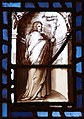 Saint James the Greater, the church's patron, on a window in the church