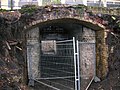 The old pedestrian underpass as excavated during platform building works in 2009